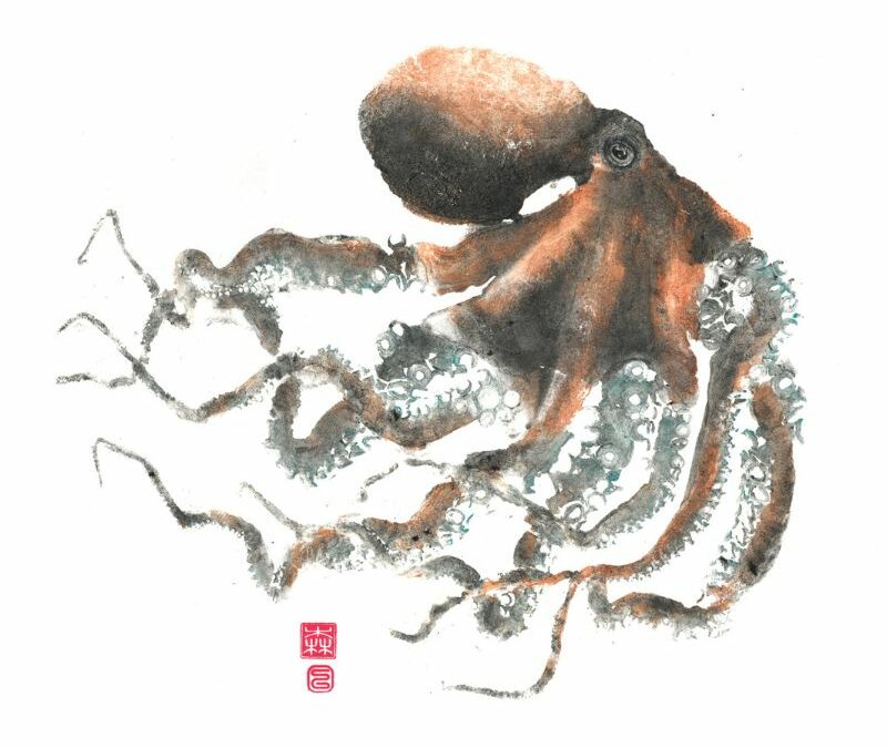 Gyotaku, l’empreinte du poisson, selon la tradition japonaise